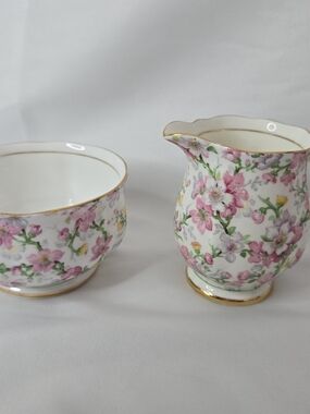 Royal Standard May & Medley Fine Bone China ENGLAND Creamer & Sugar Bowl